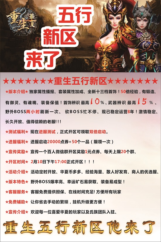 重生华夏五行新区他来了
